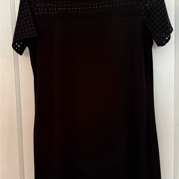 Black Dress with Mesh Sleeves - Picture 1 of 5